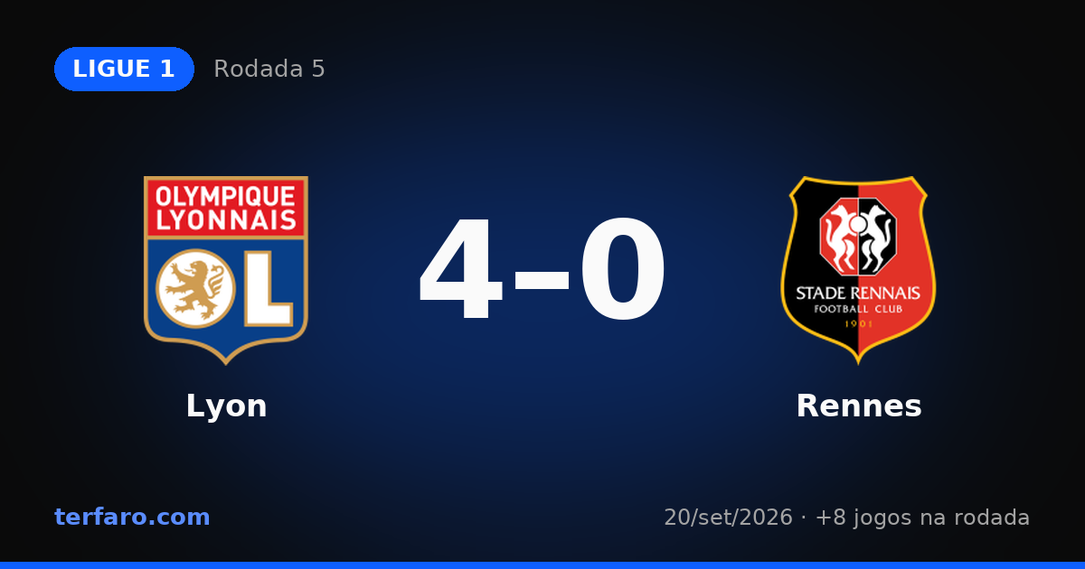 Ligue 1: resultados e destaques da Rodada 5